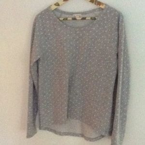 Polka dotted Gap sweatshirt.